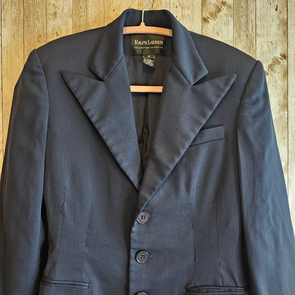 Women's Ralph Lauren Blazer, Size 4, Navy - Picture 2 of 7